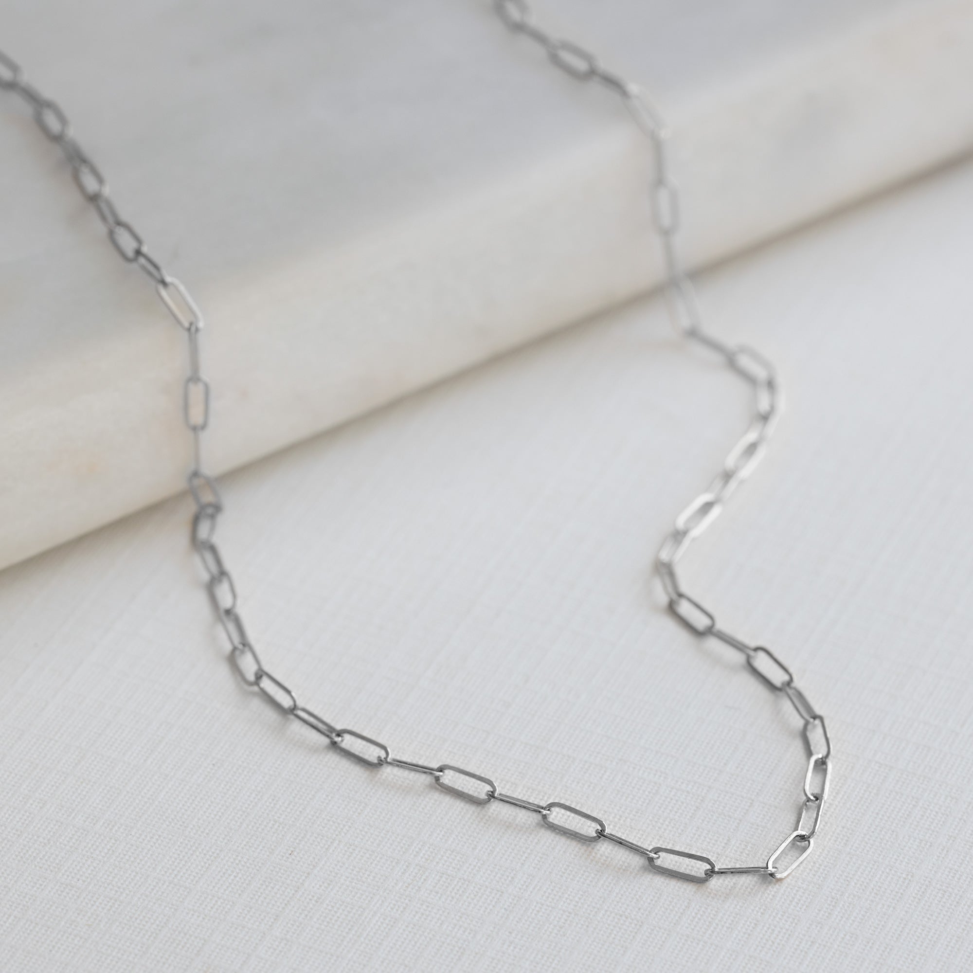 The Drawn Cable Link Chain Necklace | Yellow, Rose or White Gold