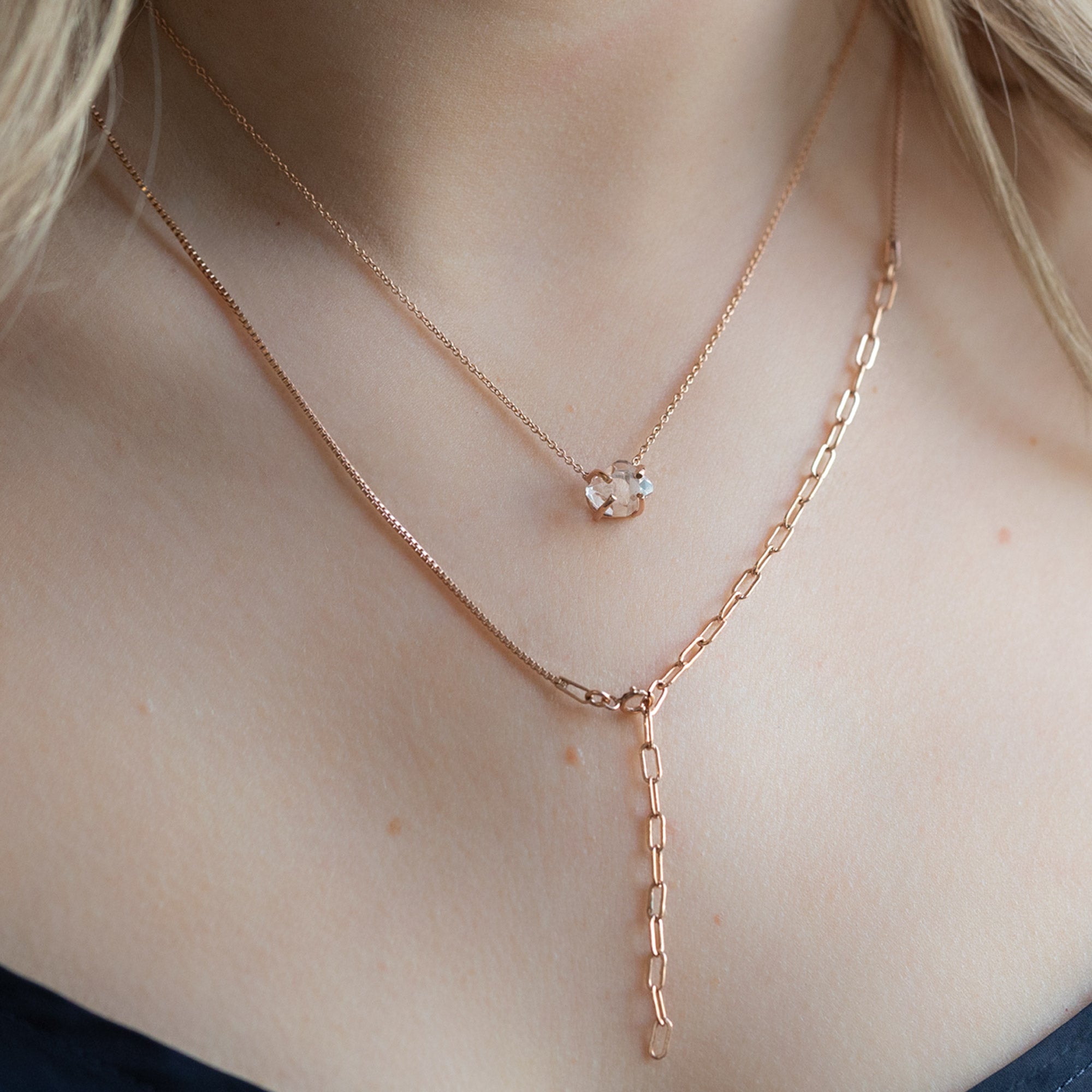 buy:the-4-in-1-cable-chain-necklace-14k-yellow-gold,the-herkimer-diamond-necklace-rose-gold-filled