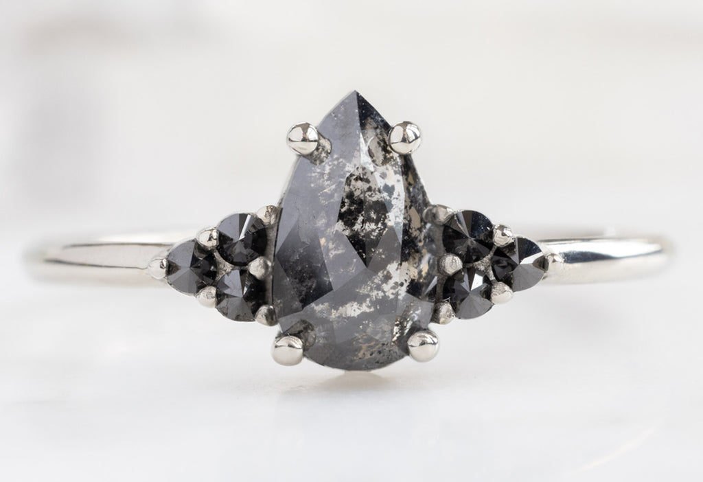 The Ivy Ring with a Rose-Cut Black Diamond