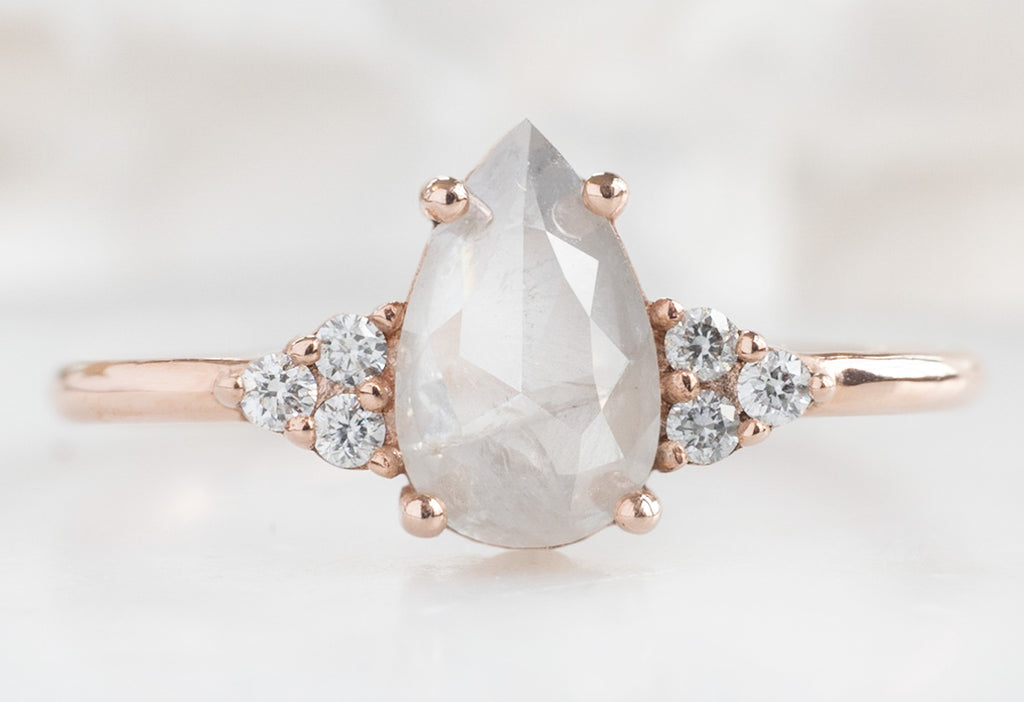 The Ivy Ring with a Rose-Cut Opalescent Diamond