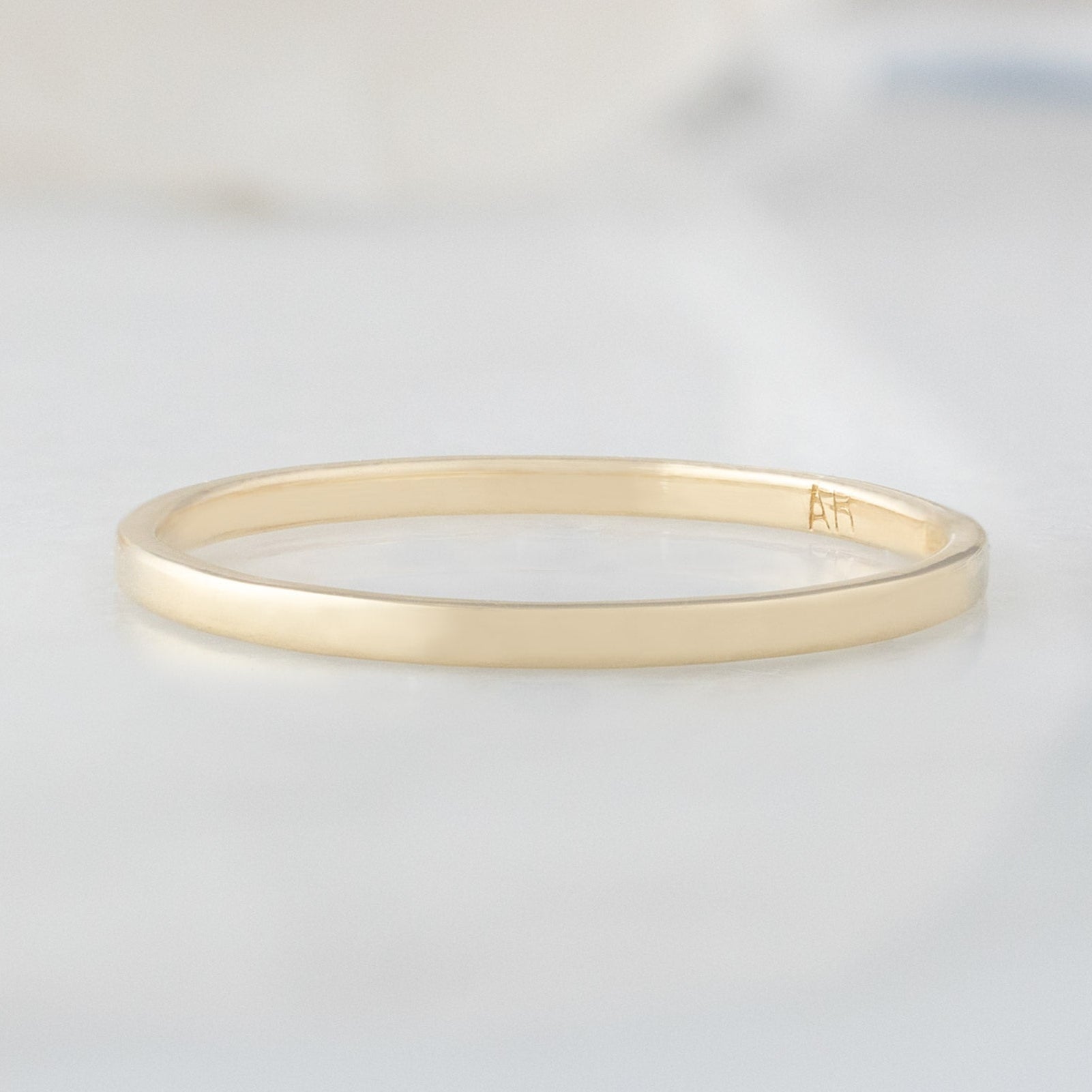 Gold Stacking Wedding Ring | in 14K Yellow Gold