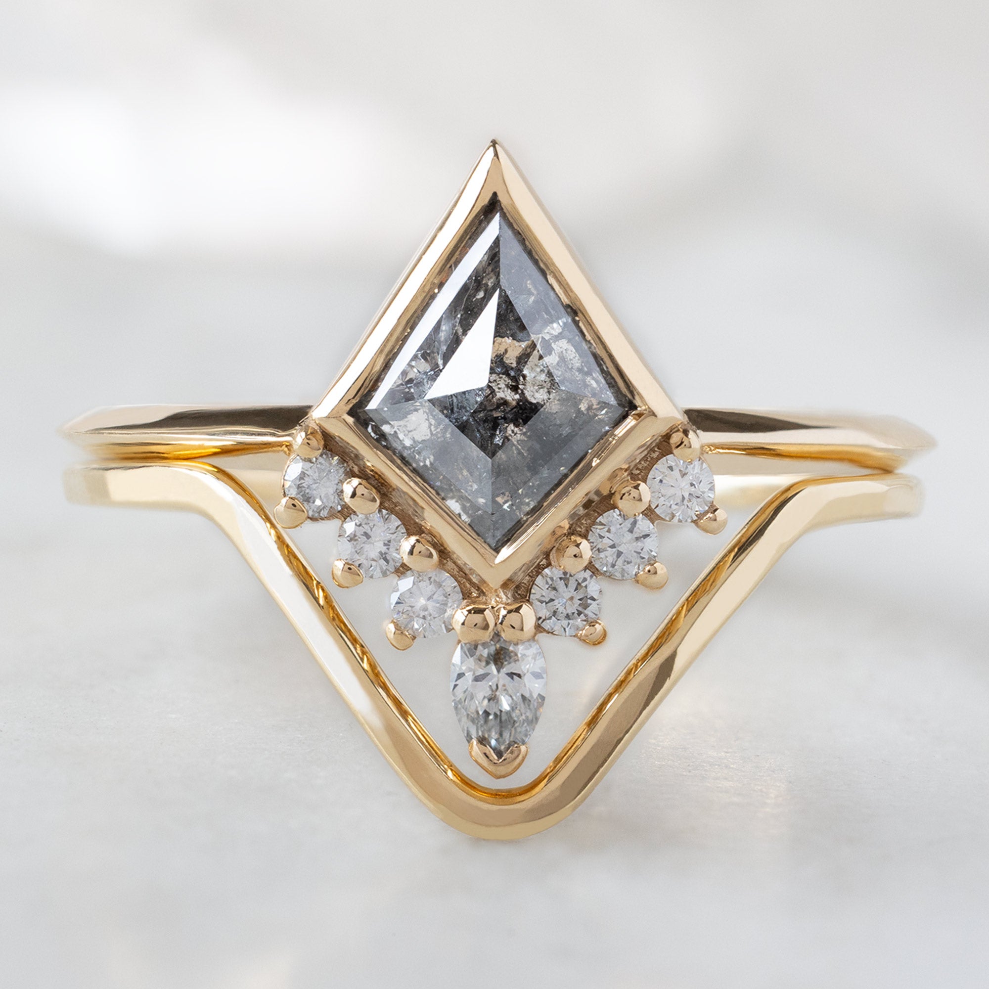 The Gold Peak Stacking Band | Yellow, Rose or White Gold
