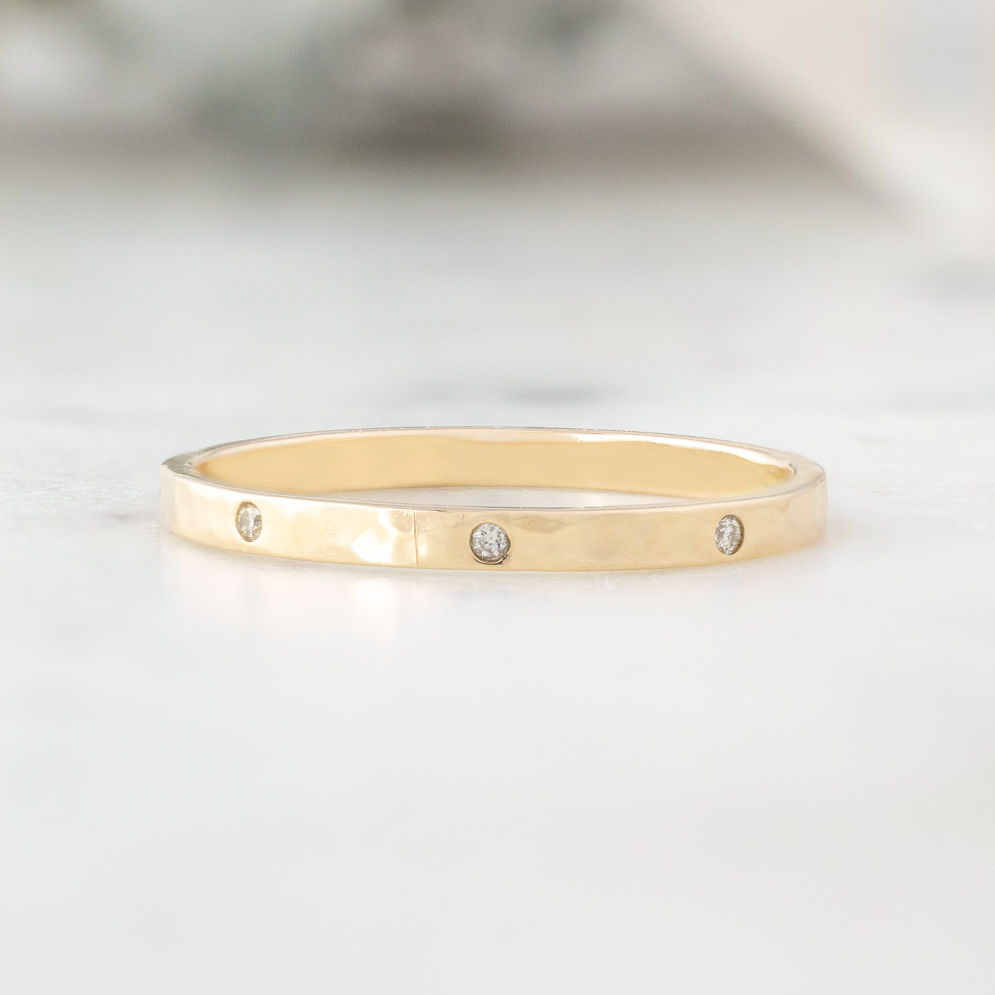 Salt and Pepper Diamond Eternity Band | Yellow, Rose or White Gold