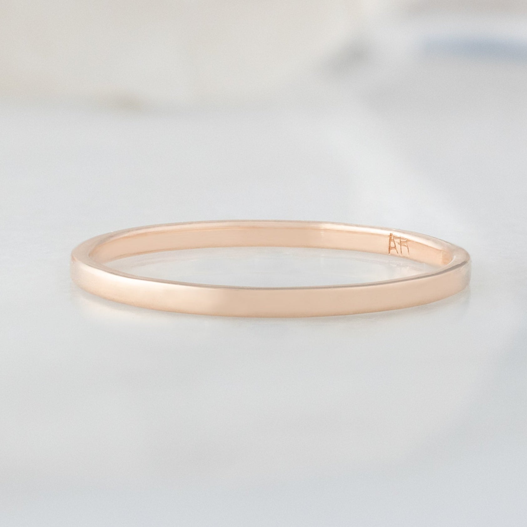 Gold Stacking Wedding Ring | in 14K Rose Gold