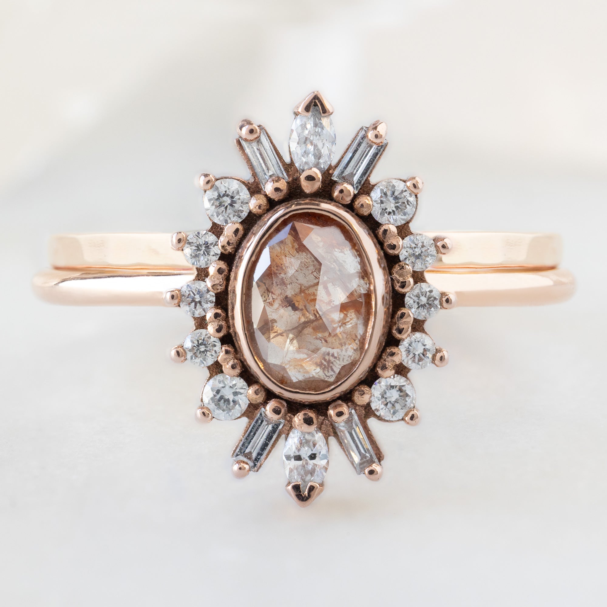 The Hammered Gold Stacking Band | Yellow, Rose or White Gold