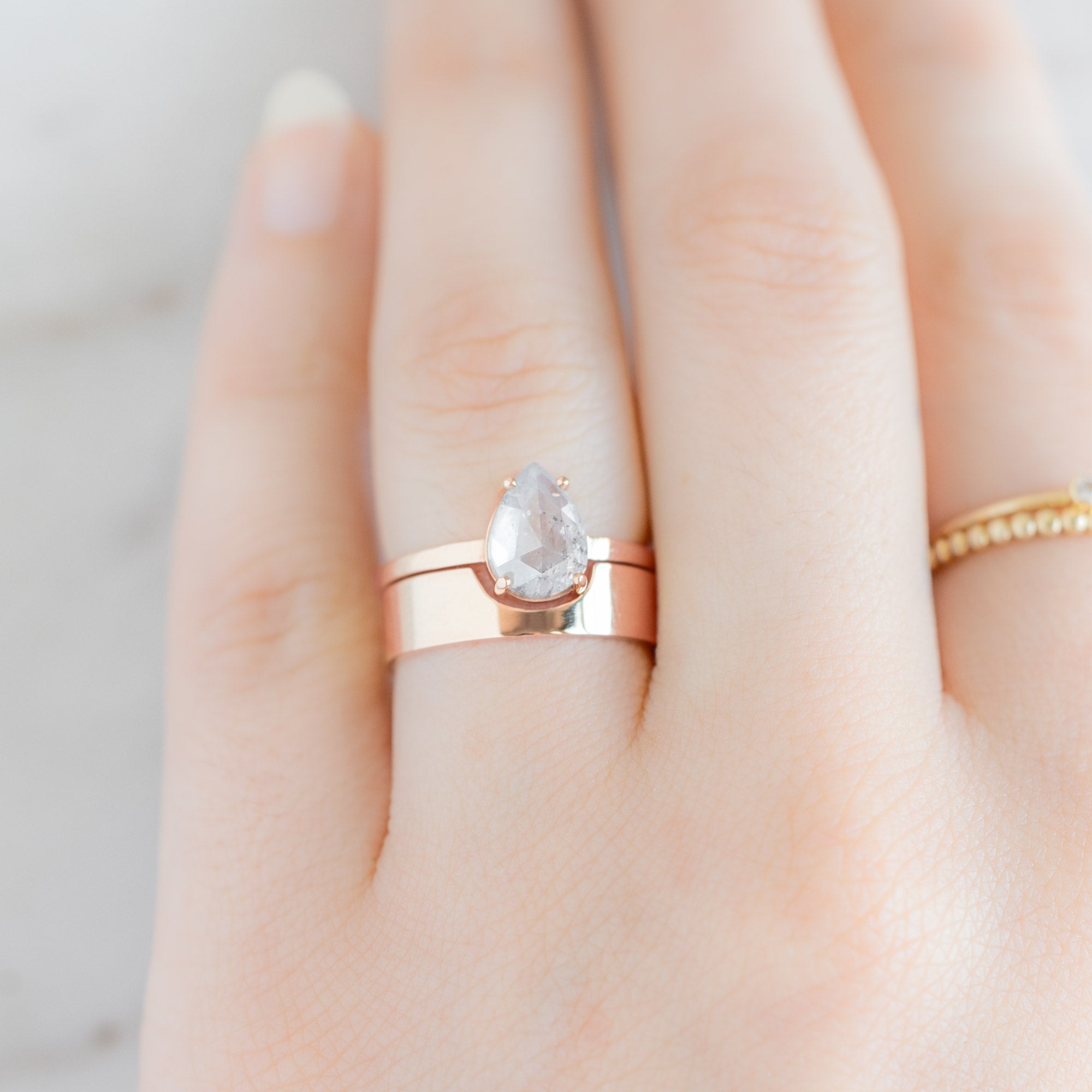 The Gold Arc Wedding Band | Yellow, Rose or White Gold