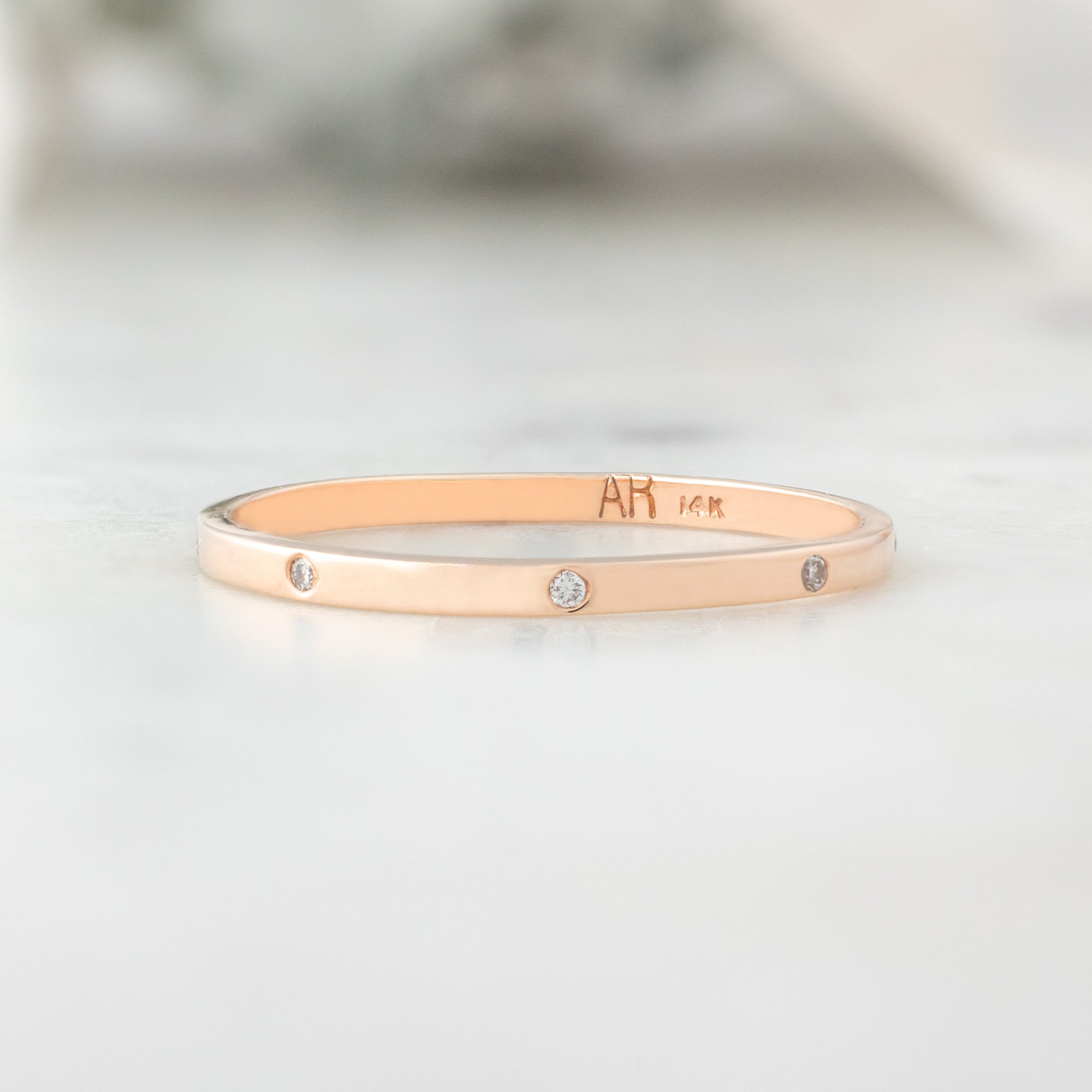 White Diamond Eternity Band | Yellow, Rose or White Gold