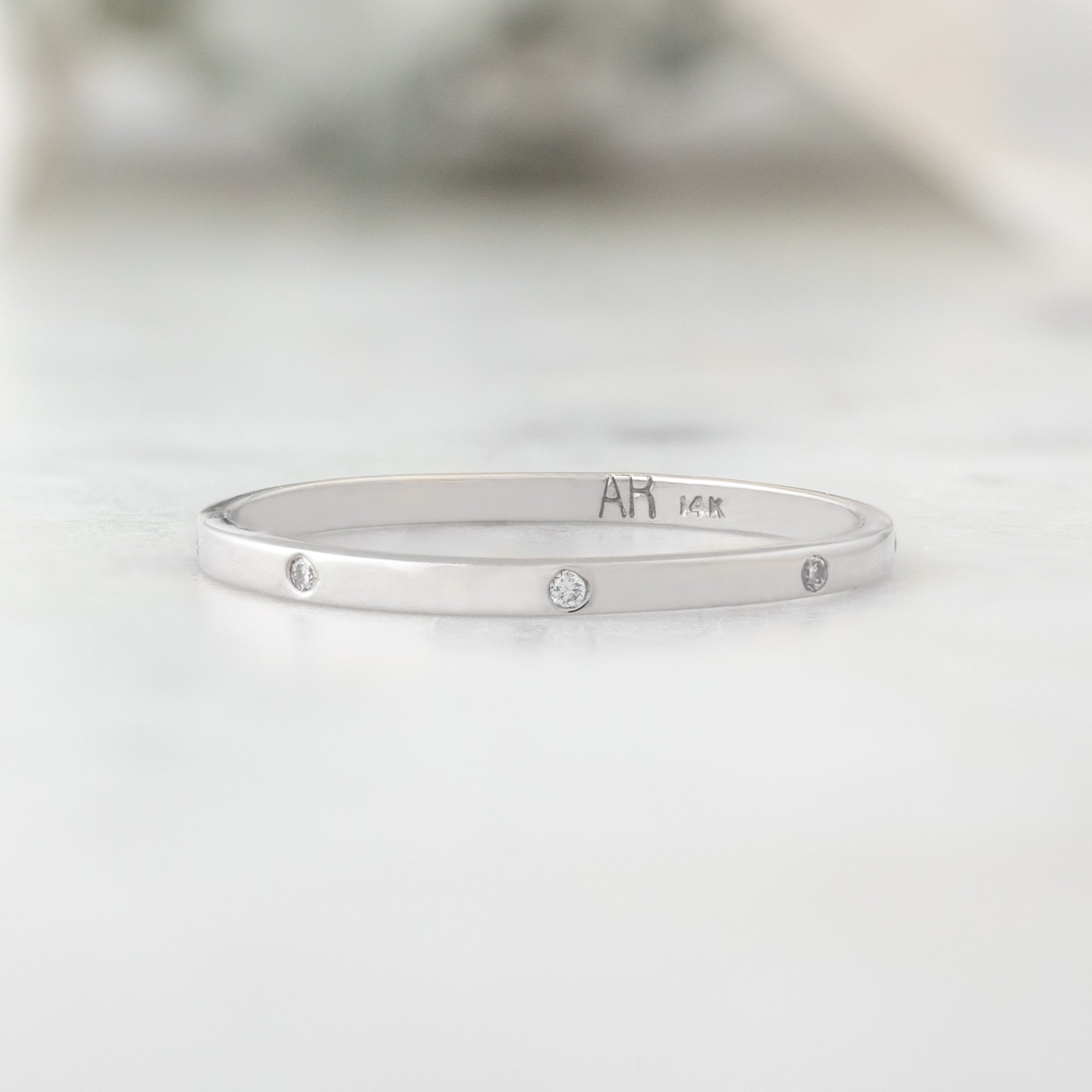 White Diamond Eternity Band | Yellow, Rose or White Gold