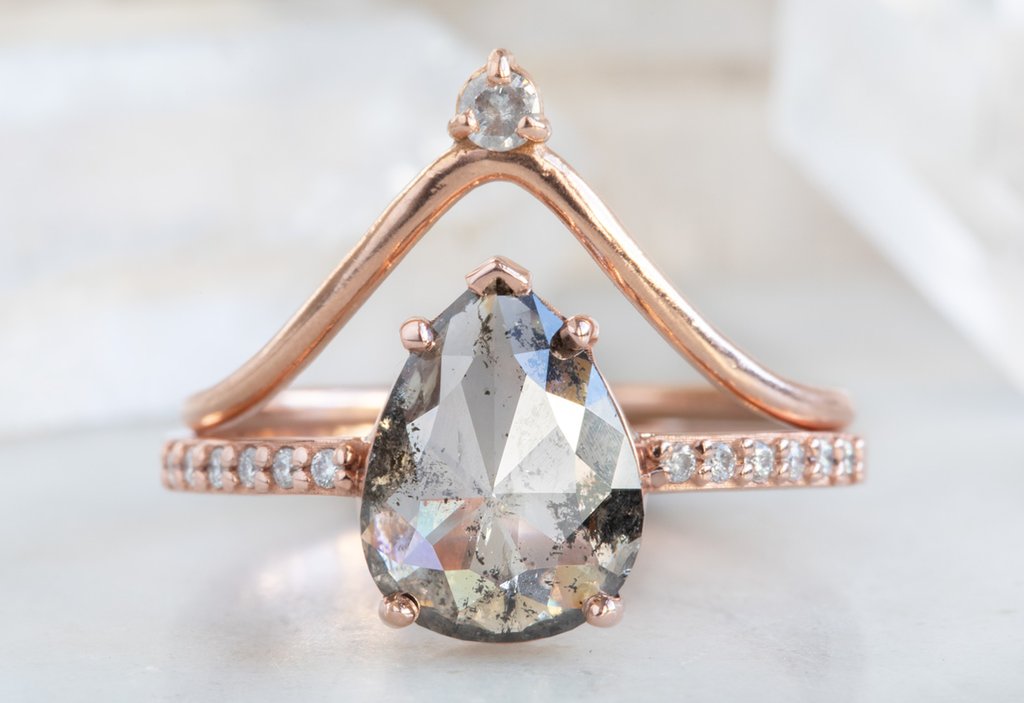 Diamond Crown Stacking Ring