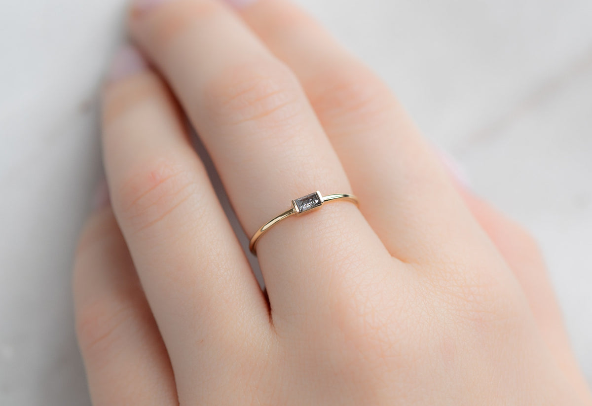 Baguette Diamond Line Ring