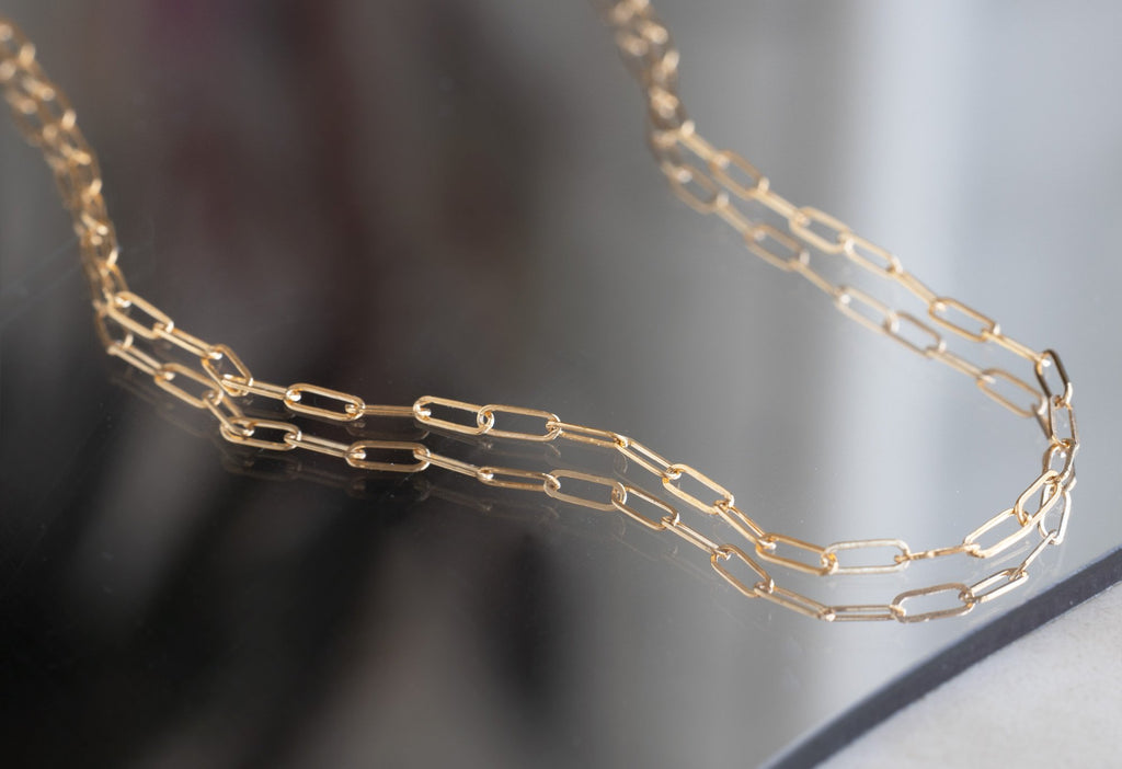 Drawn Cable Link Chain Necklace