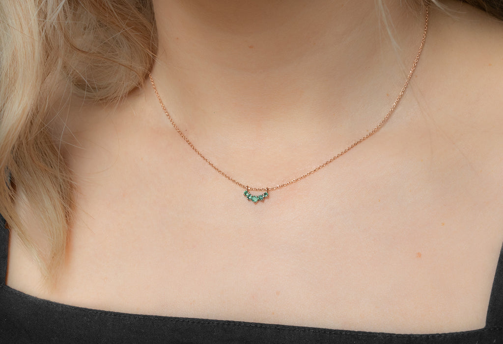 Custom Gemstone Sunburst Necklace