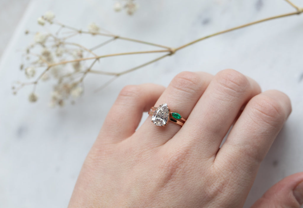 Teensy Emerald Ring