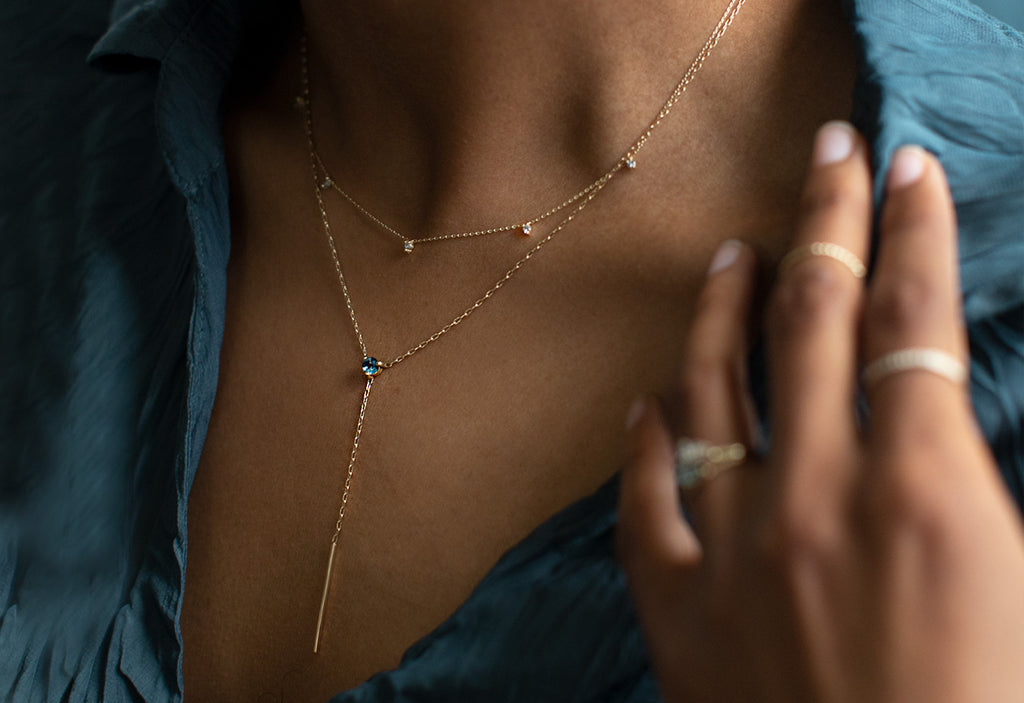 Diamond Sunburst Necklace-14k White Gold