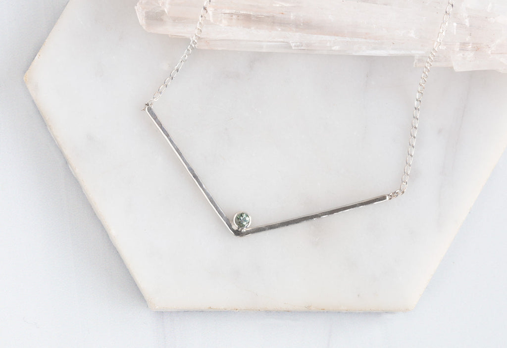 sapphire peak necklace