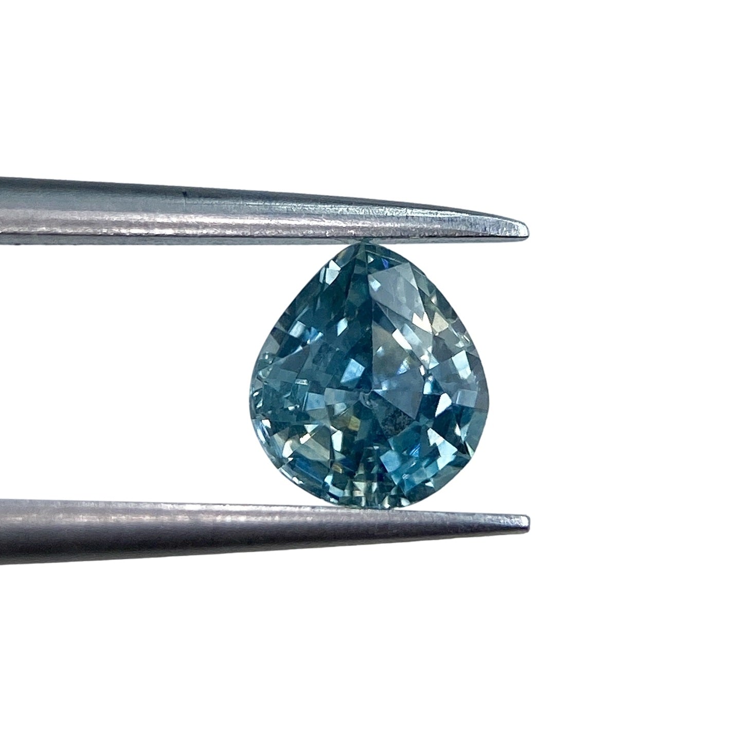 0.98ct | Brilliant Cut Pear Shape Blue Montana Sapphire