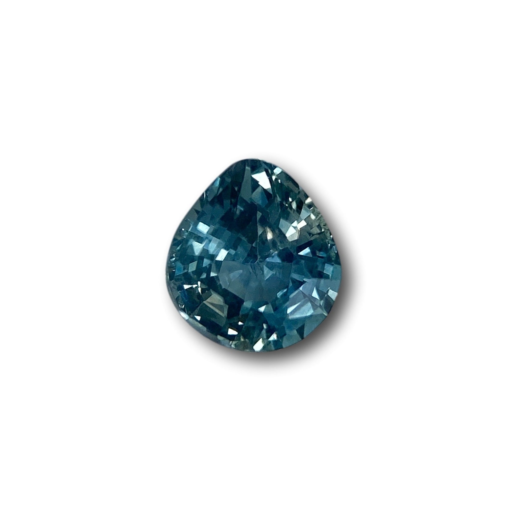 0.98ct | Brilliant Cut Pear Shape Blue Montana Sapphire