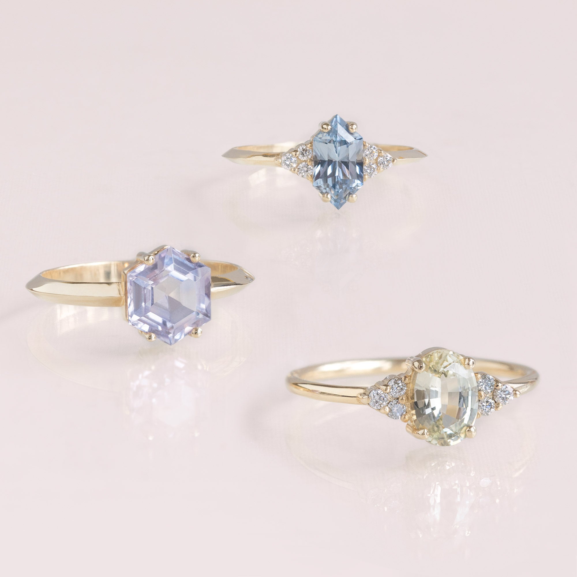 Design Your Own Custom | Colored Sapphire Engagement Ring