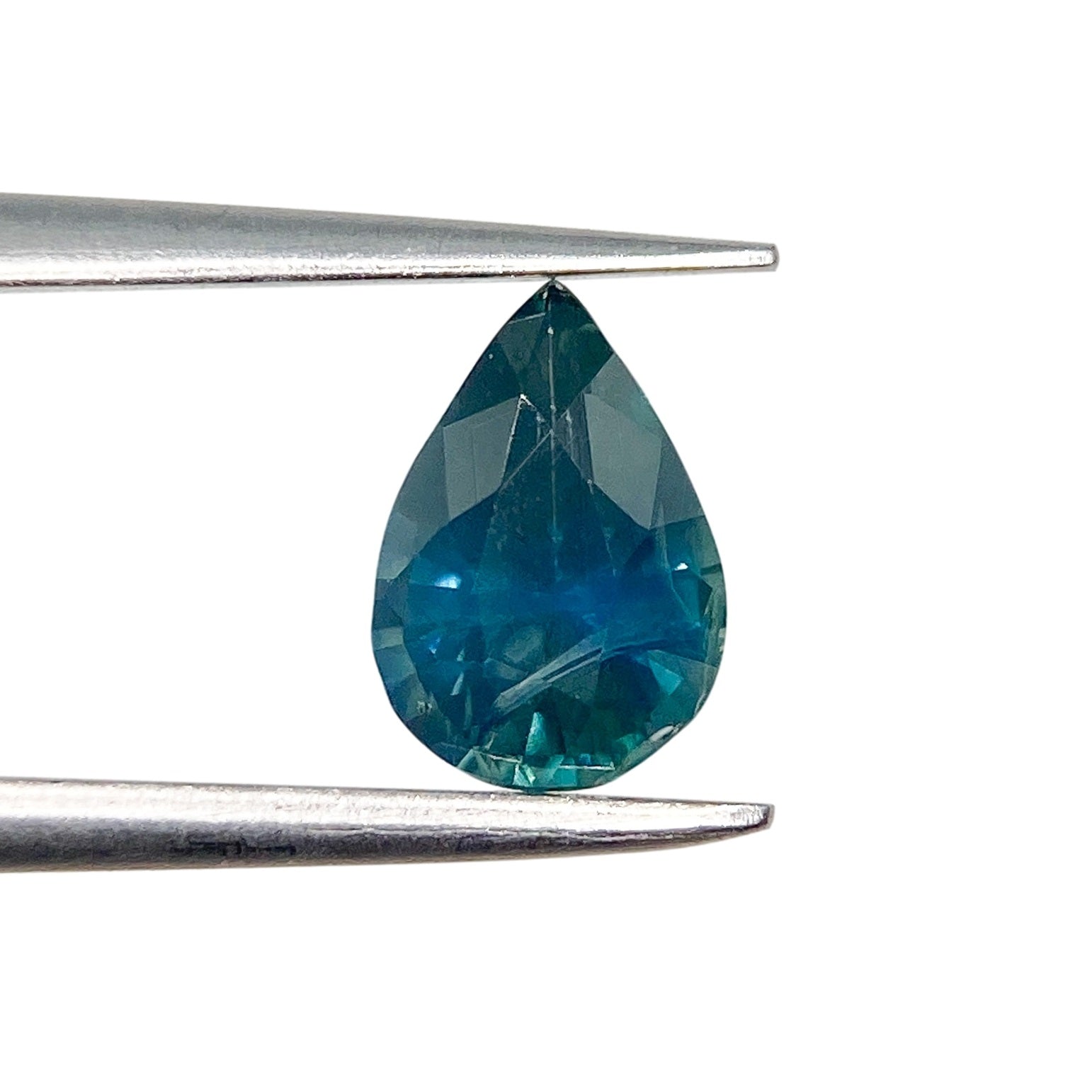 1.03ct | Brilliant Cut Pear Shape Blue Montana Sapphire