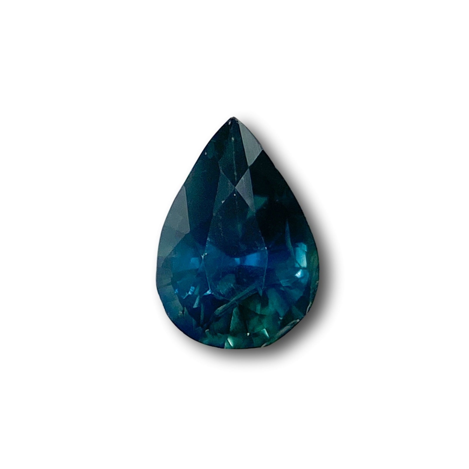1.03ct | Brilliant Cut Pear Shape Blue Montana Sapphire