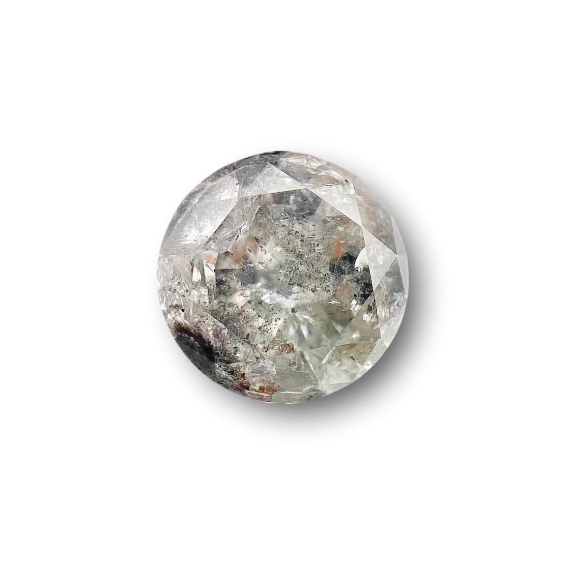 DIAMOND VAULT SALT & PEPPER DIAMOND 2.10ct | Salt & Pepper Round Shape Brilliant Cut Diamond