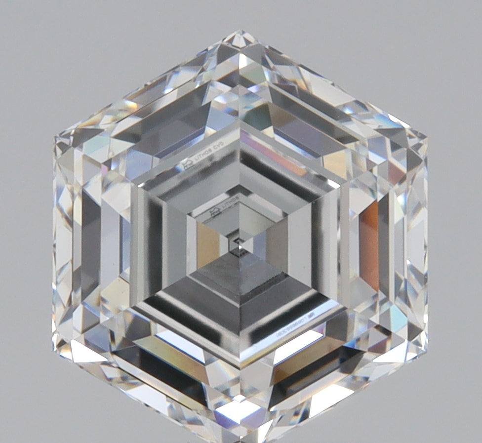 2.91ct | E/VVS2 Hexagon Shape Step Cut Lab Diamond (IGI)