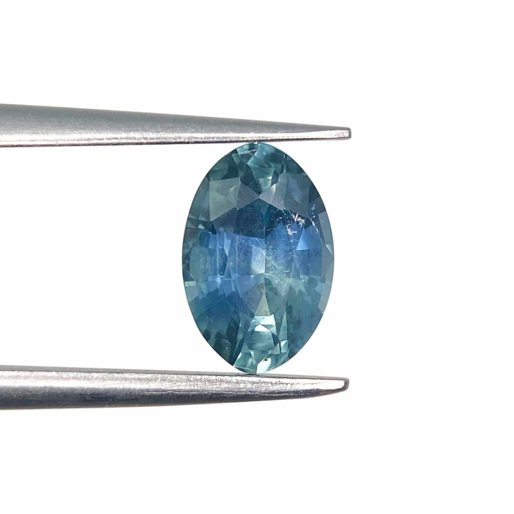 1.33ct | Brilliant Cut Moval Shape Blue Montana Sapphire