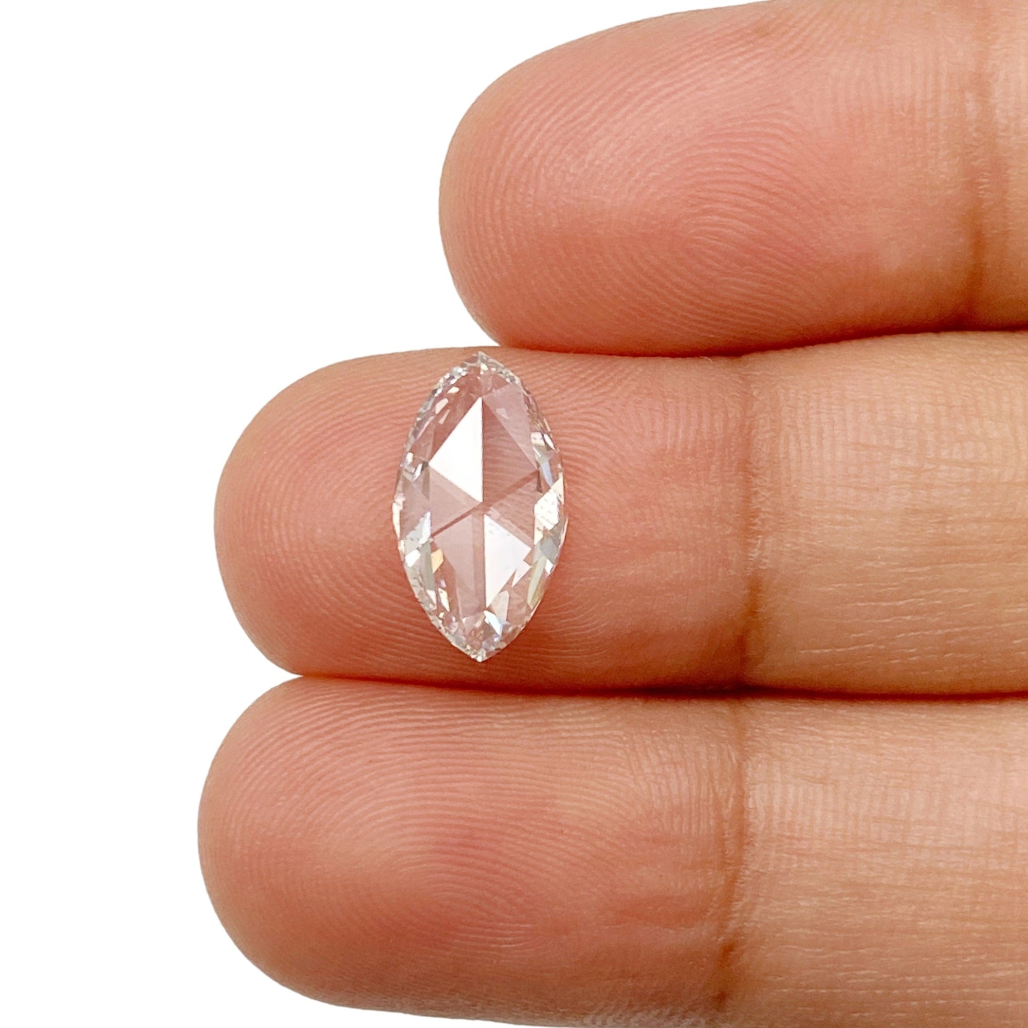 1.36ct | F/VS1 Marquise Shape Rose Cut Lab Diamond (IGI)