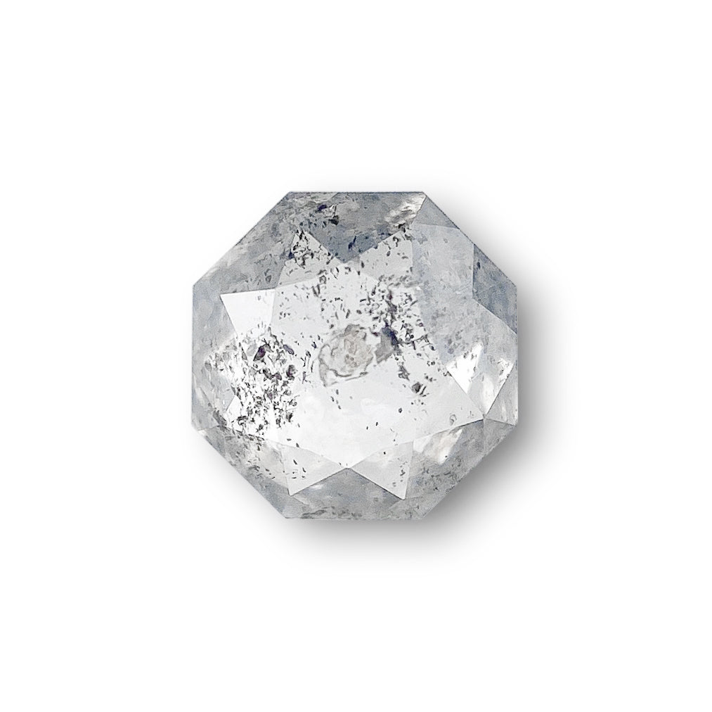 0.67ct | Salt & Pepper Octagonal Shape Step Cut Diamond