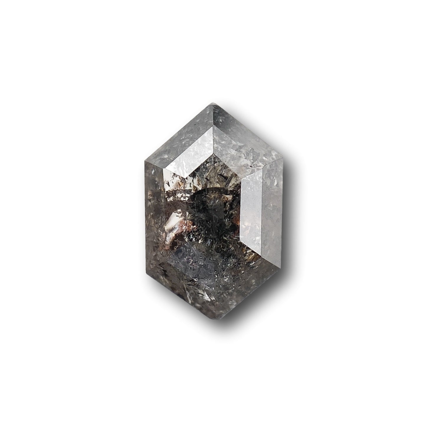 Alexis Russell Loose Stones - Engagement Salt and Pepper Diamonds - Hexagon