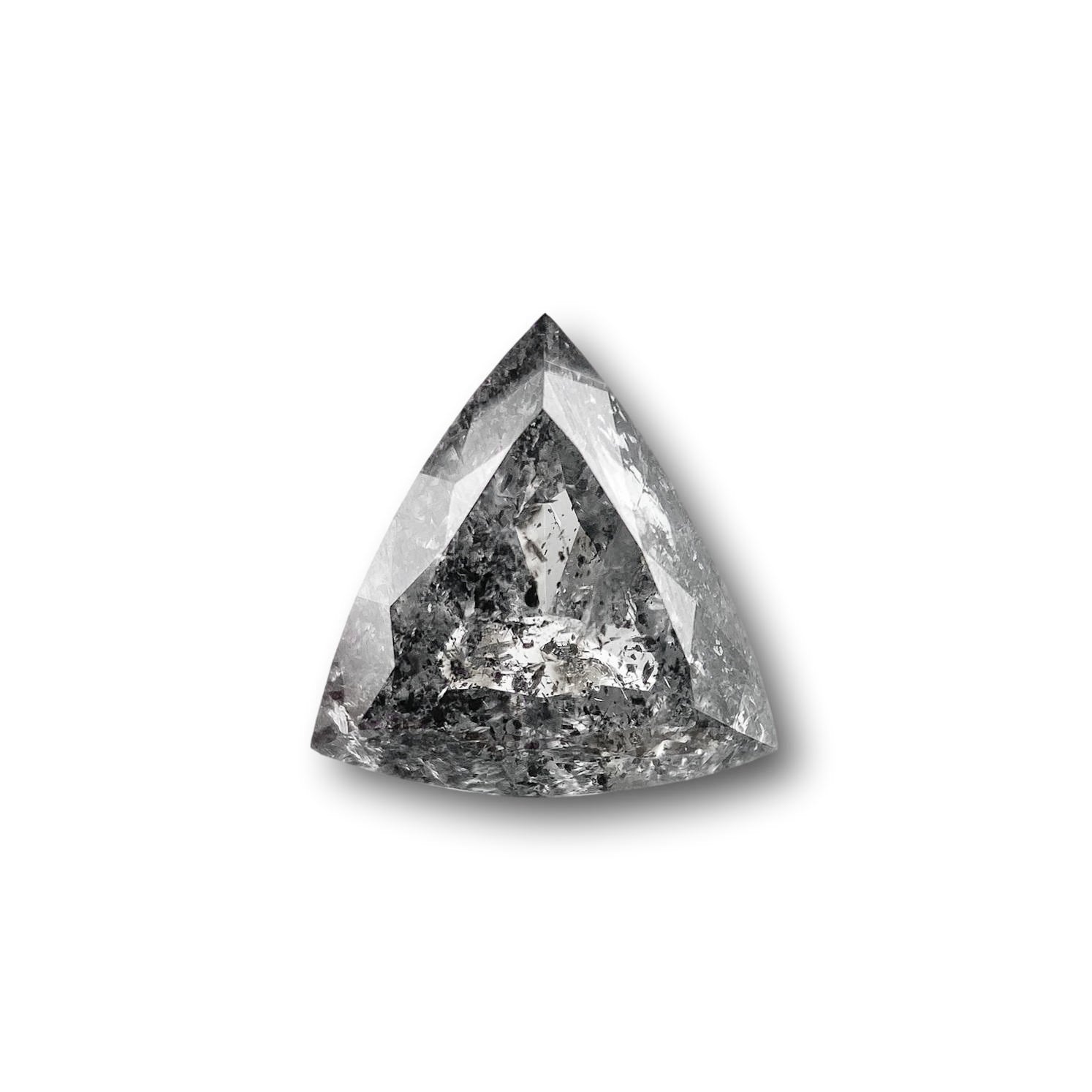 DIAMOND VAULT SALT & PEPPER DIAMOND 1.06ct | Salt & Pepper Triangular Shape Rose Cut Diamond