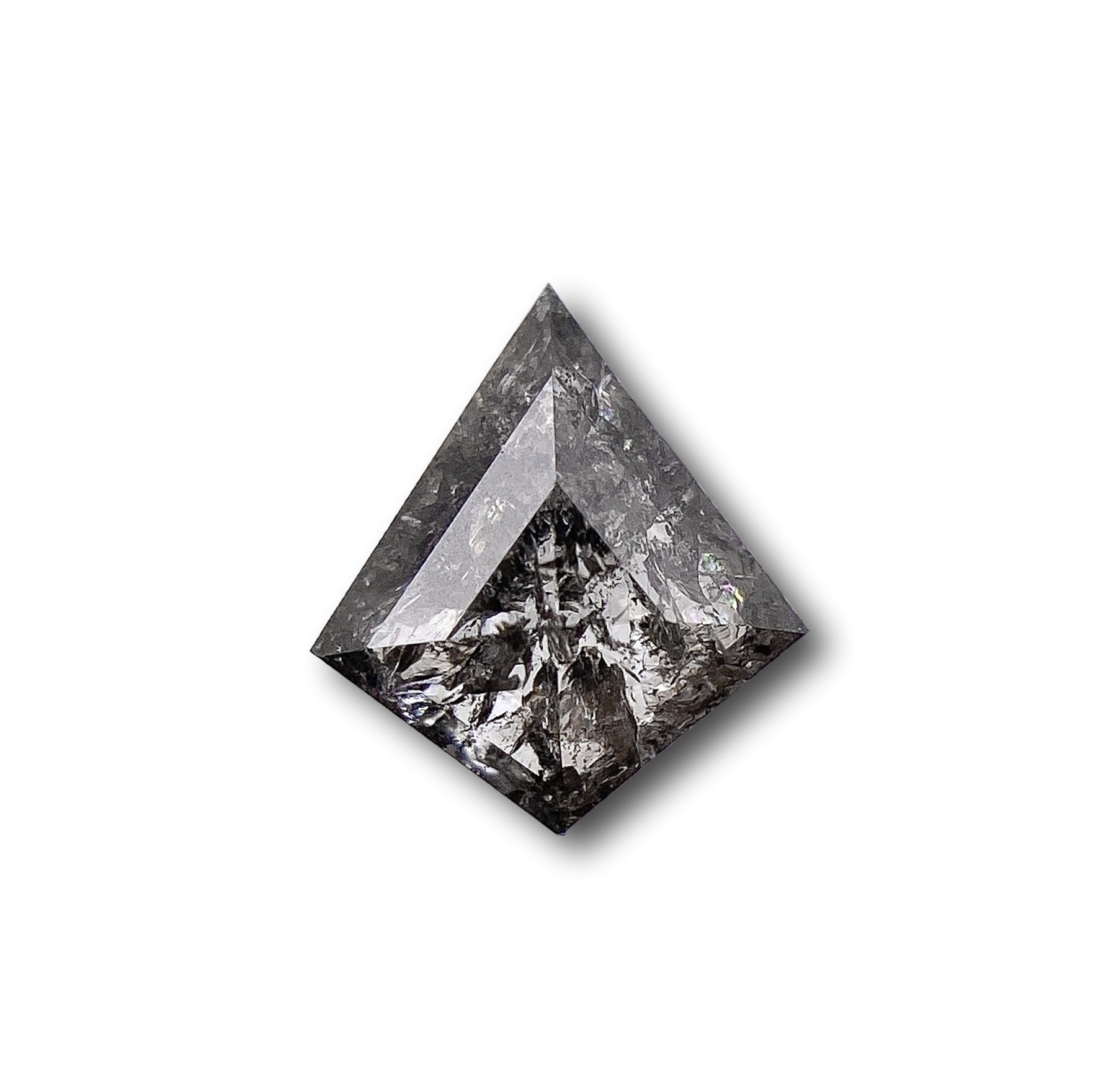 0.61ct | Salt & Pepper Kite Shape Step Cut Diamond