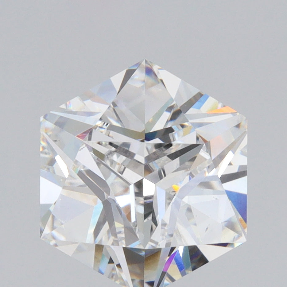 3.04ct | E/VS1 Hexagon Shape Brilliant Cut Lab Diamond (IGI)
