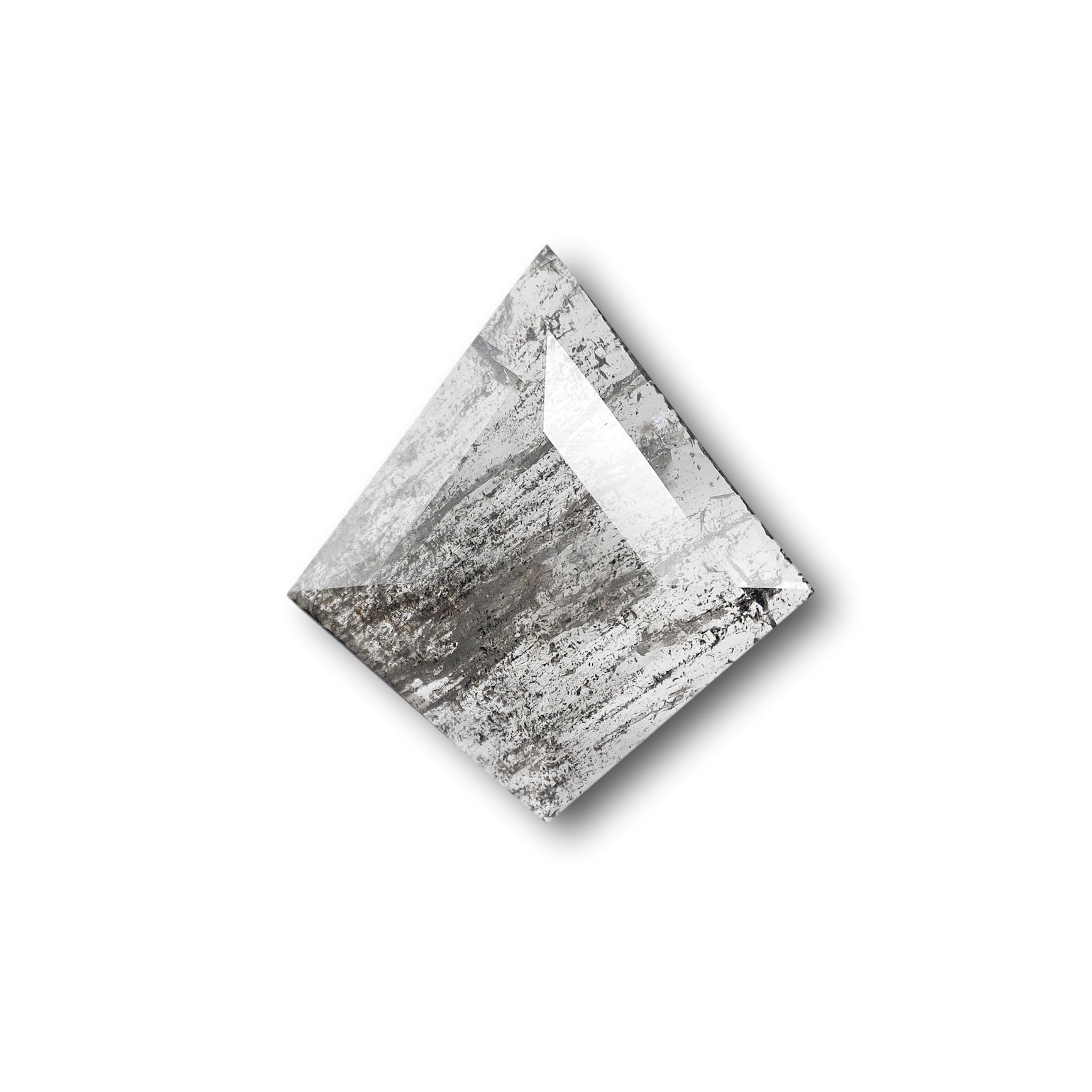 1.86ct | Salt & Pepper Kite Shape Rose Cut Diamond