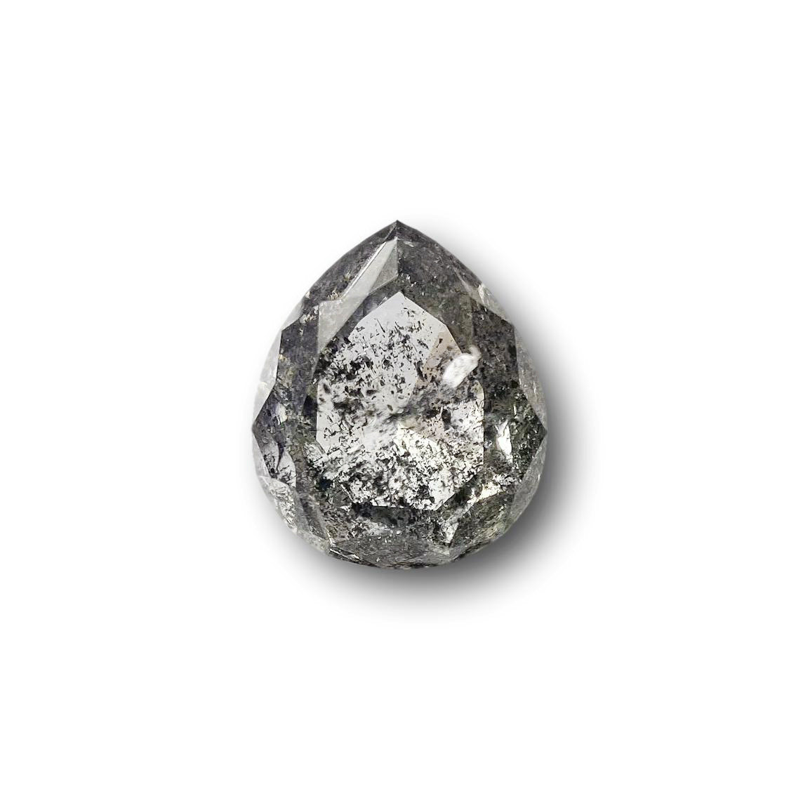 1.64ct | Salt & Pepper Pear Shape Brilliant Cut Diamond