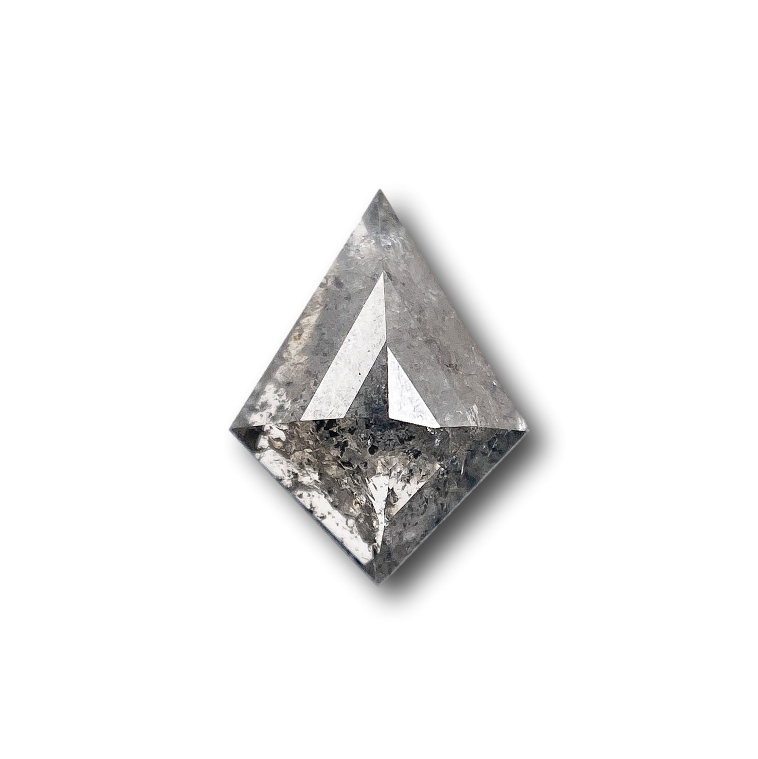 0.68ct | Salt & Pepper Kite Shape Step Cut Diamond