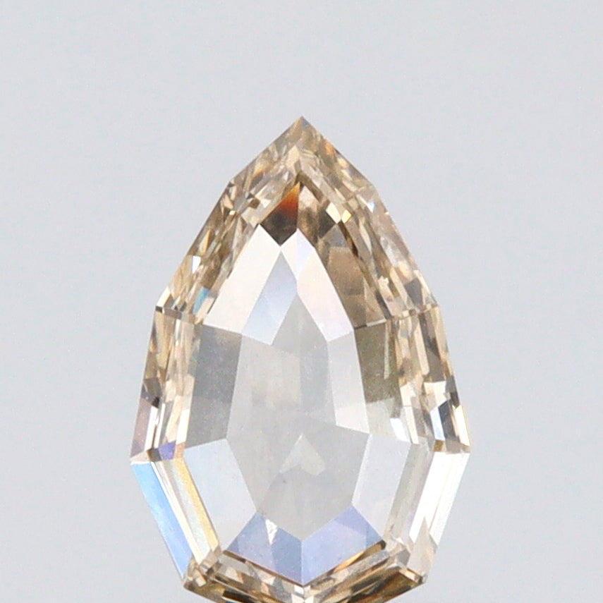 0.65ct | Champagne VVS Pear Shape Step Cut Diamond