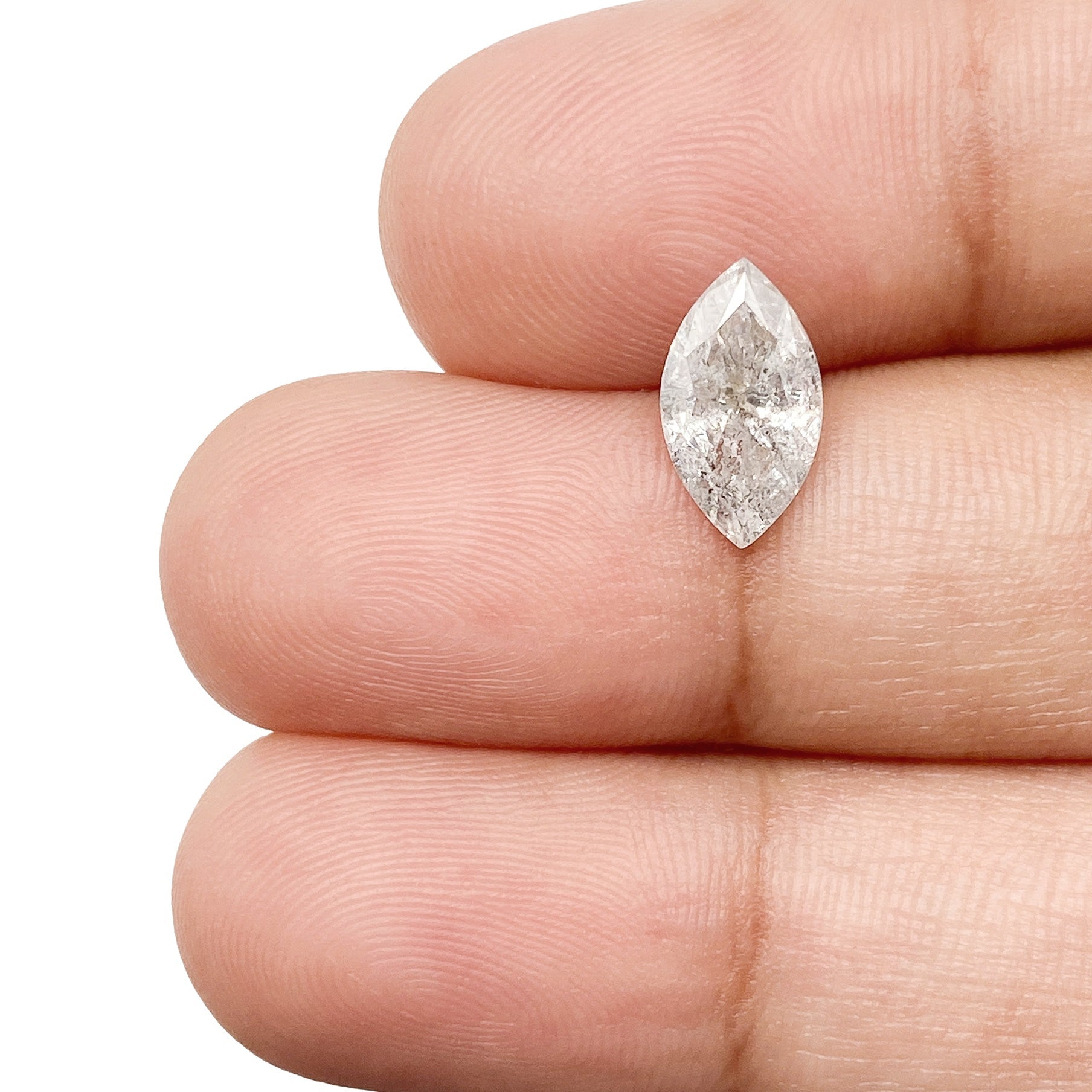 1.06ct | Salt & Pepper Marquise Shape Brilliant Cut Diamond