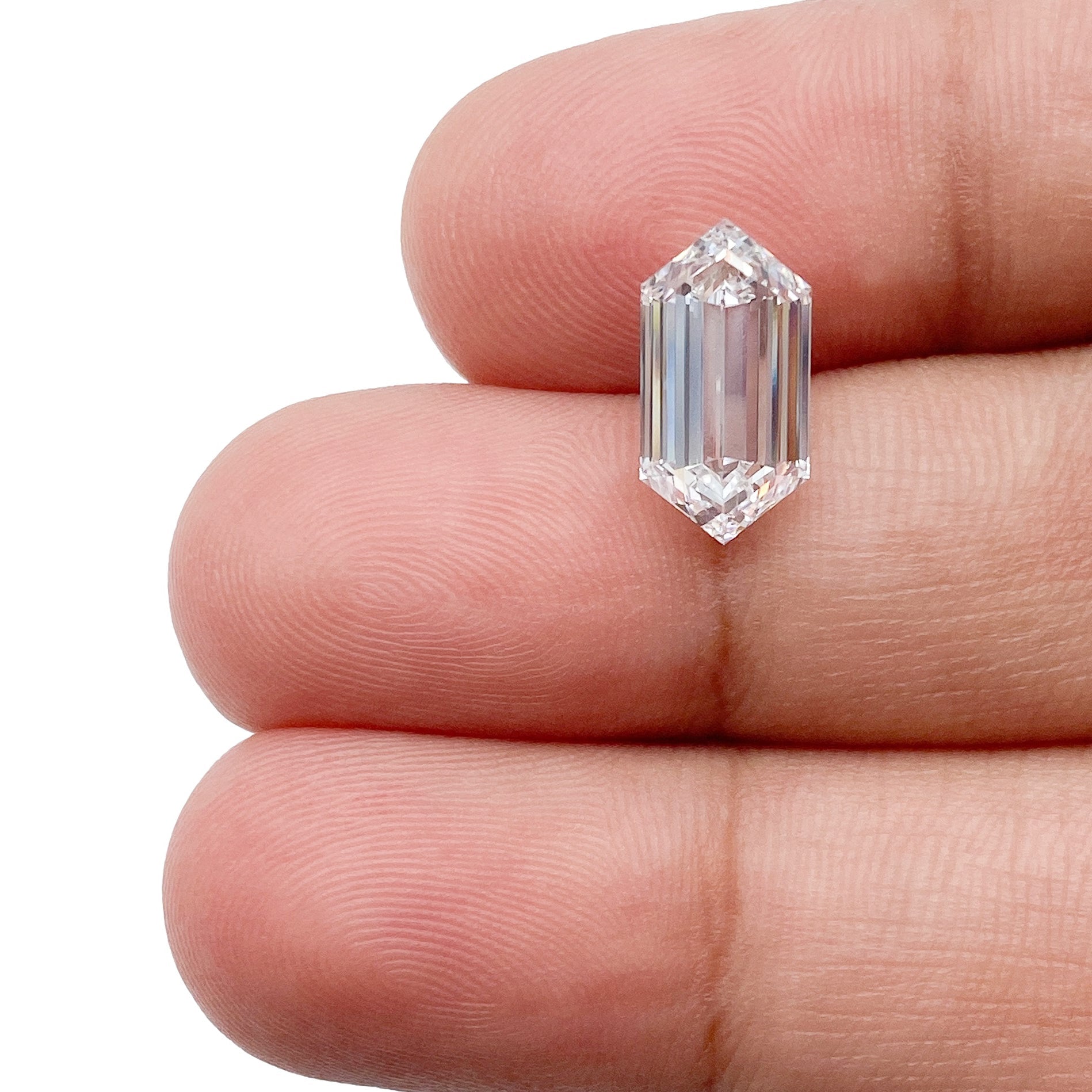 2.53ct | E/VS1 Hexagon Shape Step Cut Lab Diamond (IGI)