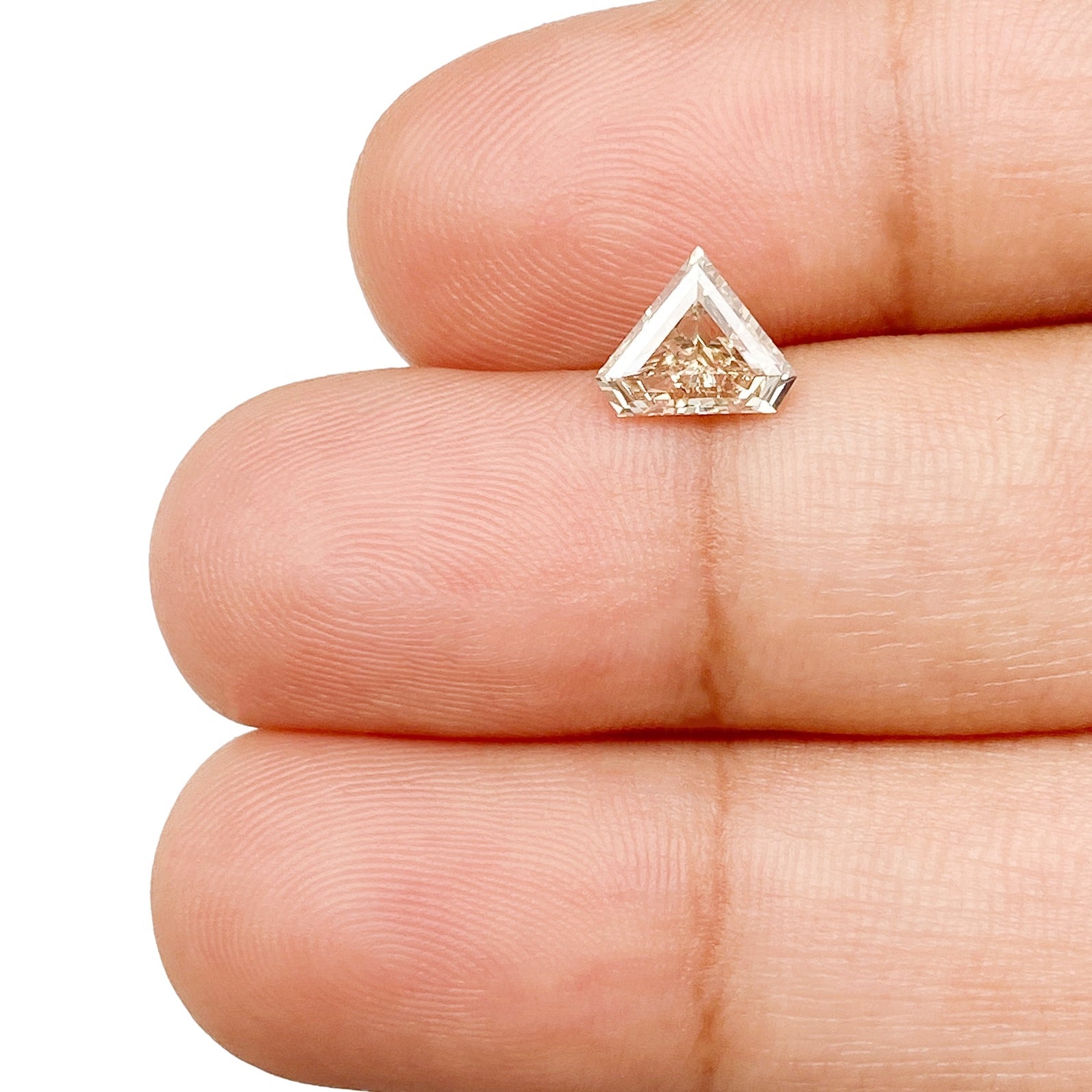 0.72ct | Champagne VS-SI Shield Shape Step Cut Diamond