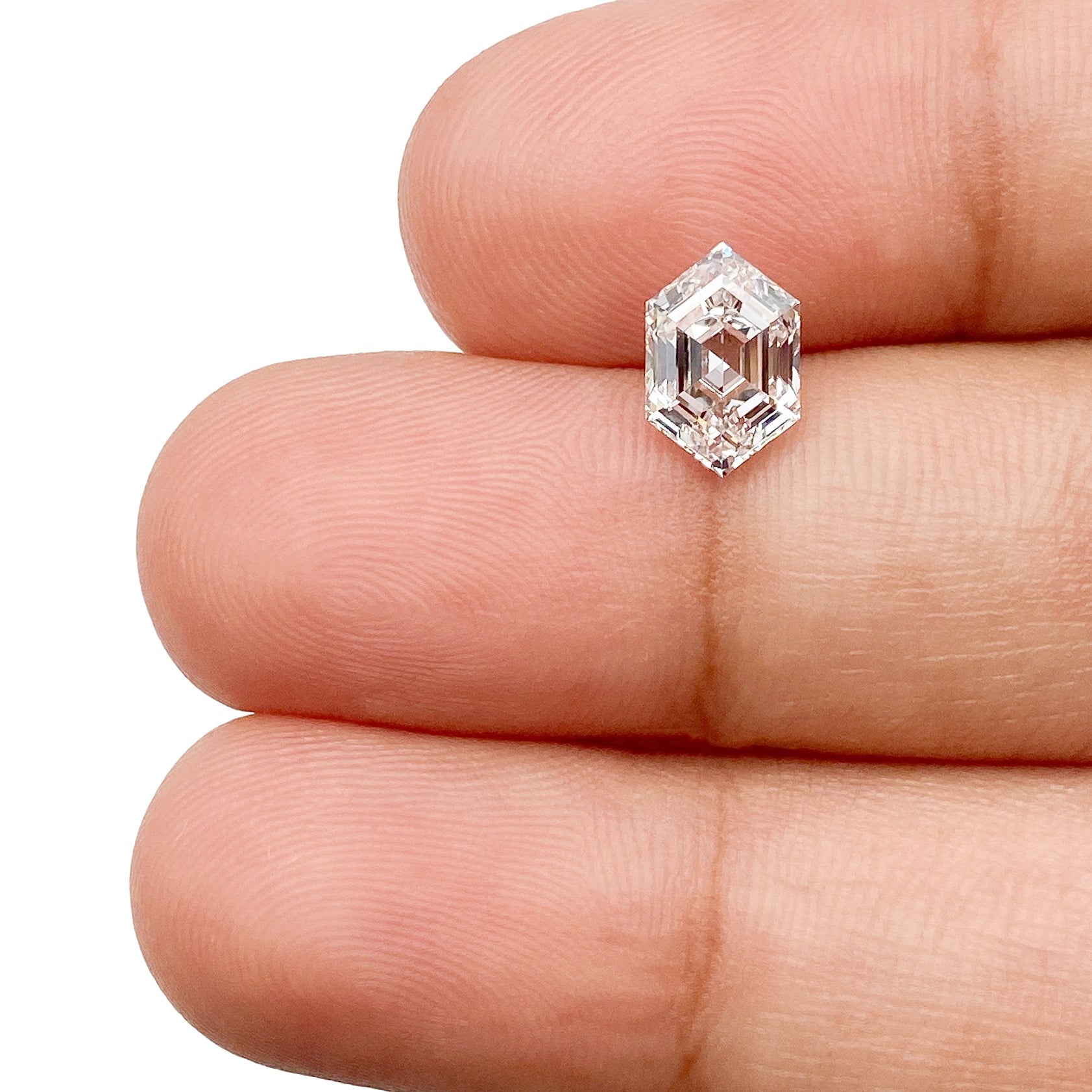 1.19ct | E/VS1 Hexagon Shape Step Cut Lab Diamond (IGI)