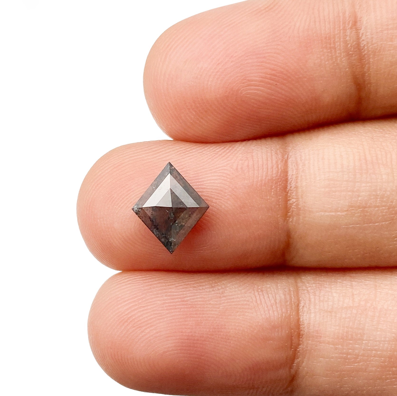 0.99ct | Salt & Pepper Lozenge Shape Step Cut Diamond