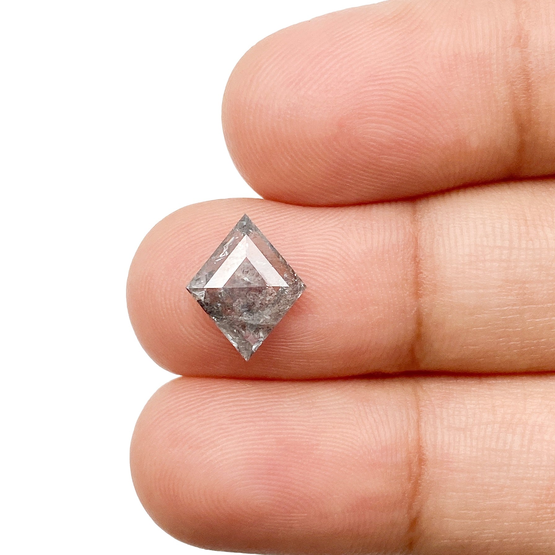 1.40ct | Salt & Pepper Lozenge Shape Step Cut Diamond