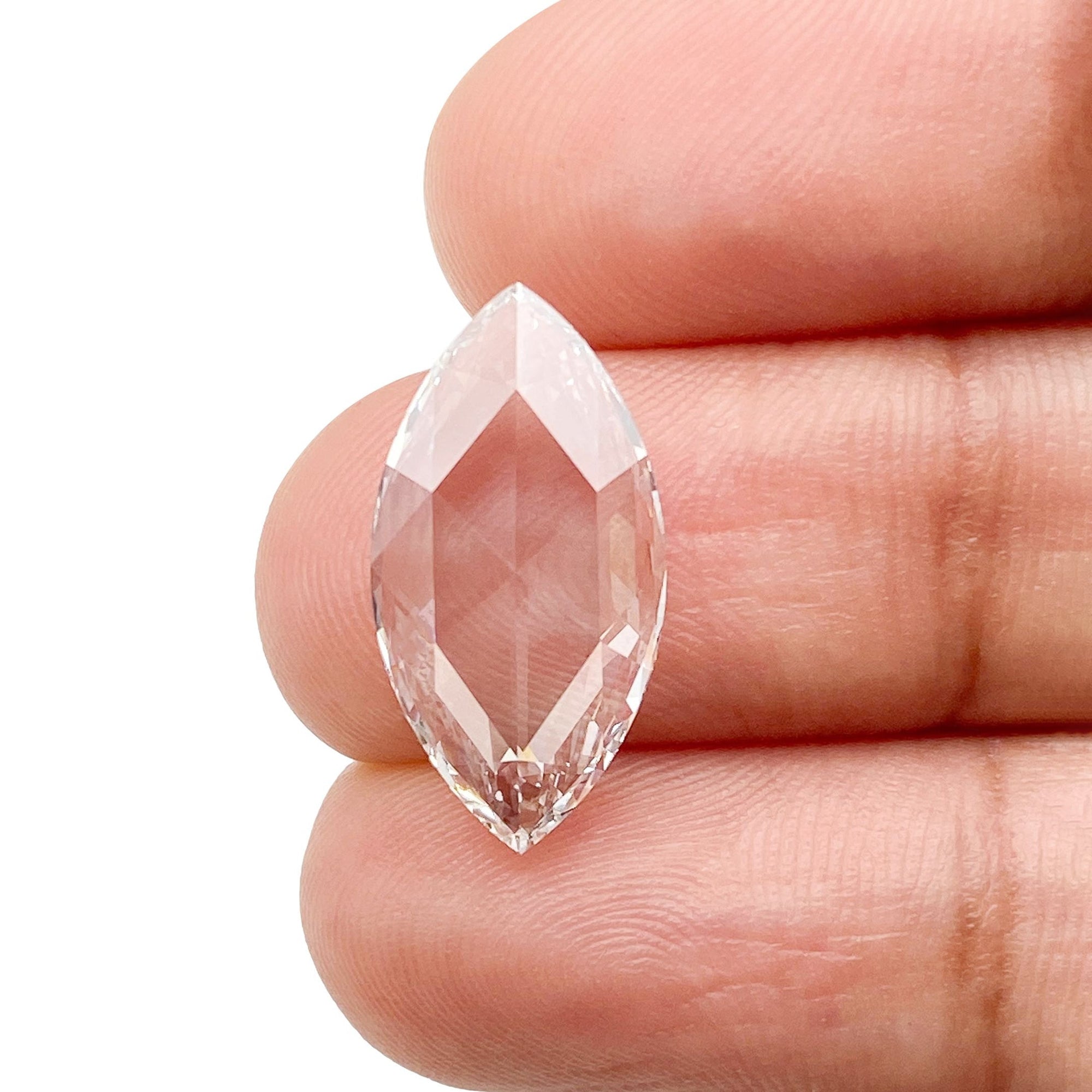 2.91ct | E/VVS2 Marquise Shape Rose Cut Lab Diamond (IGI)