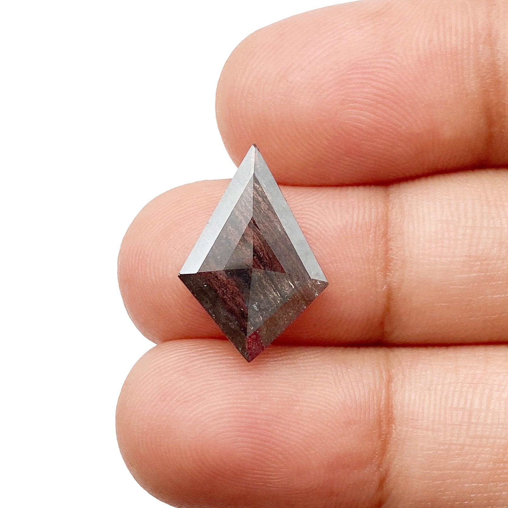 2.96ct | Salt & Pepper Kite Shape Step Cut Diamond