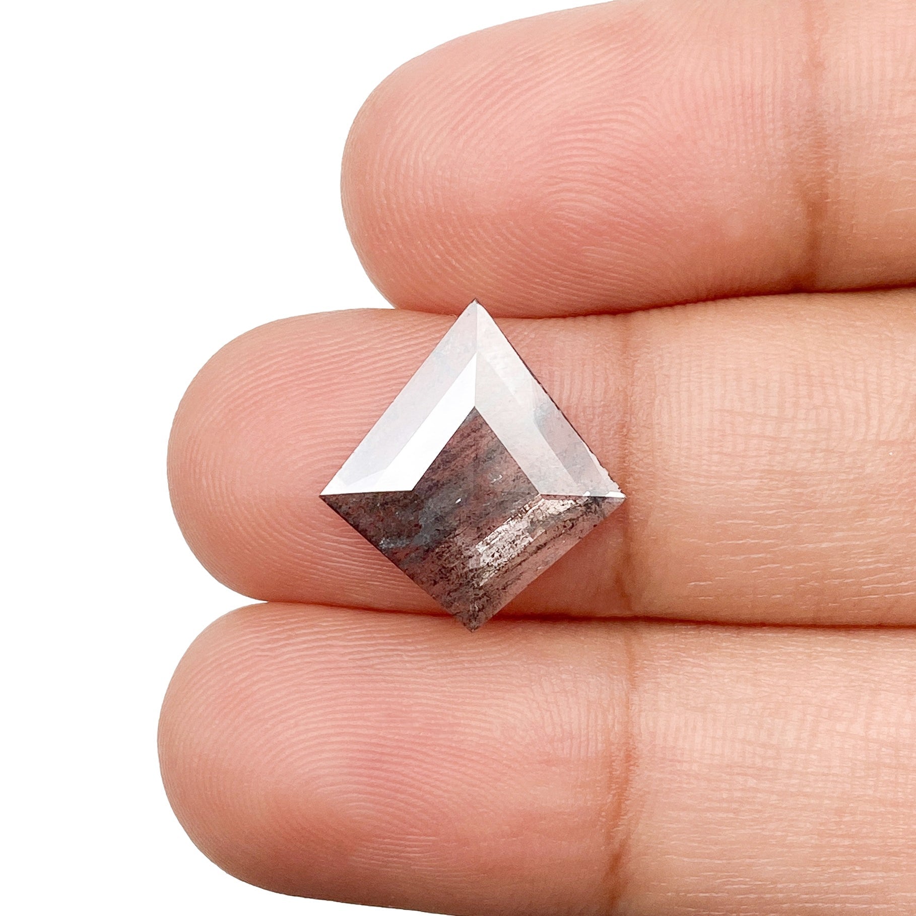 1.86ct | Salt & Pepper Kite Shape Rose Cut Diamond