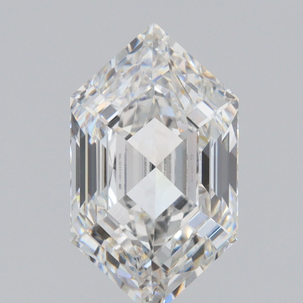 3.05ct | F/VS1 Hexagon Shape Step Cut Lab Diamond (IGI)