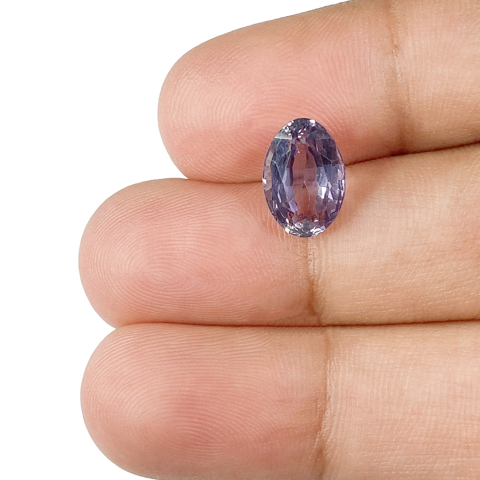 3.07ct |  Brilliant Cut Oval Shape Violet Sapphire