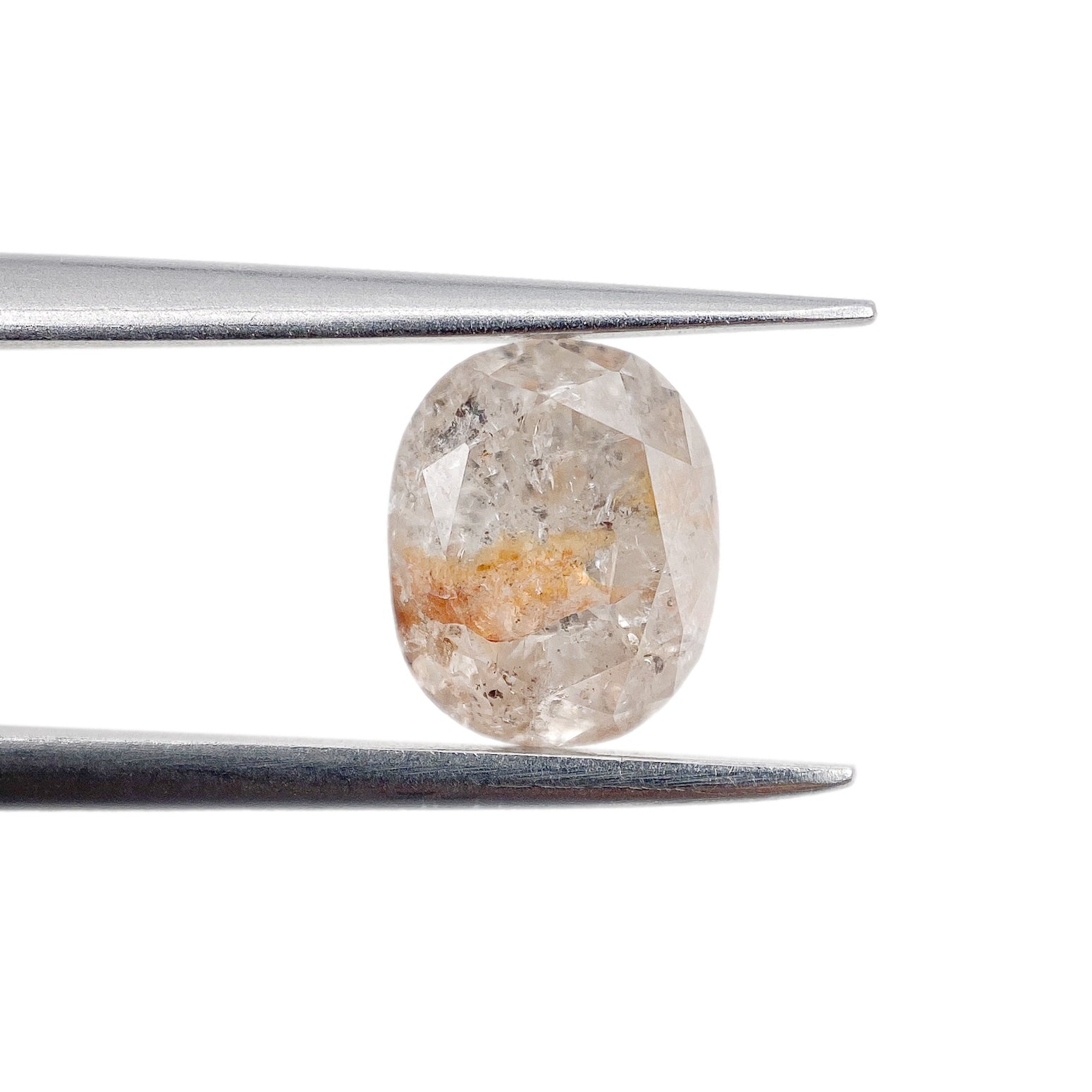 1.49ct | Rustic Reddish Salt & Pepper Cushion Shape Brilliant Cut Diamond