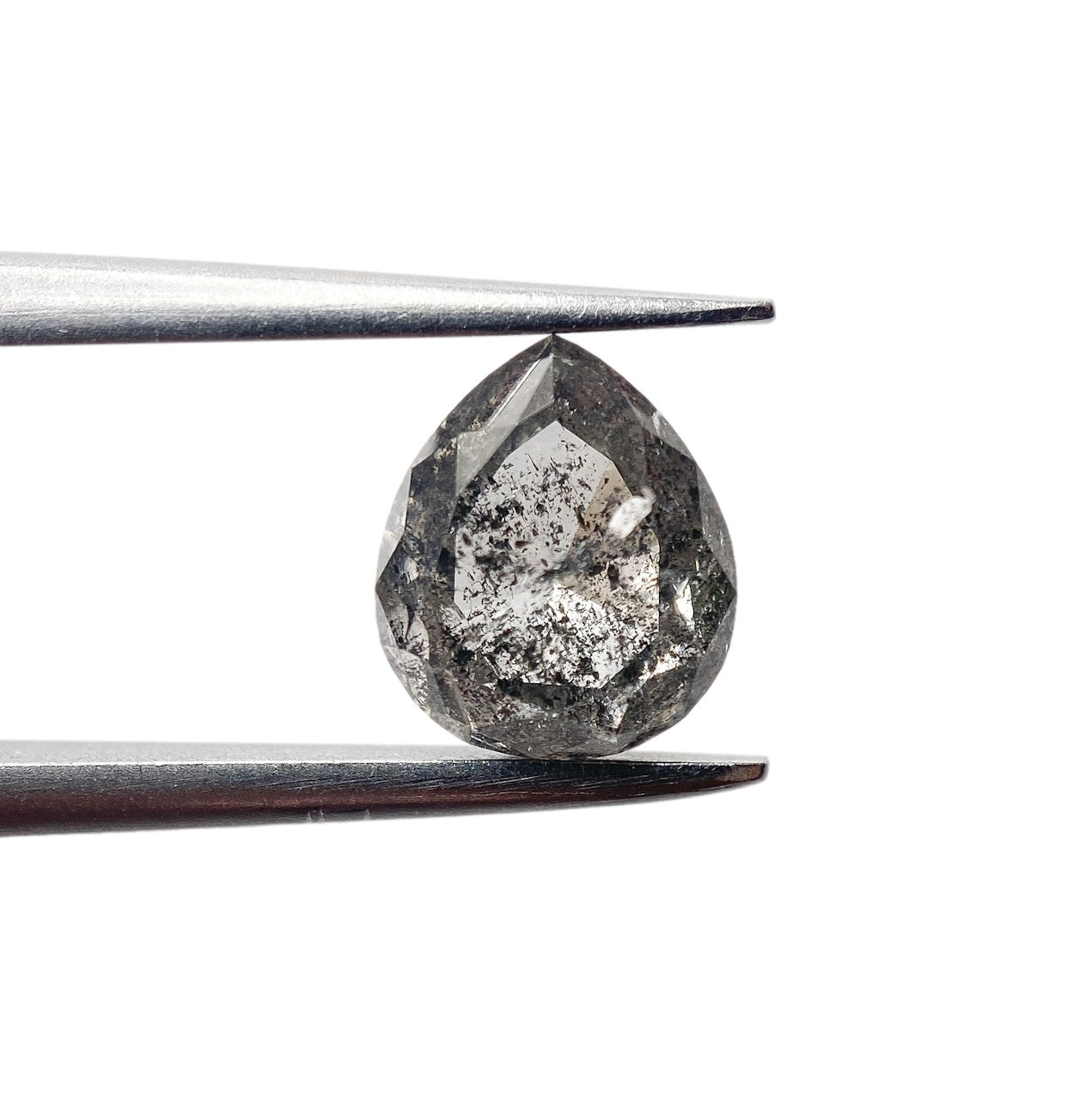 1.64ct | Salt & Pepper Pear Shape Brilliant Cut Diamond